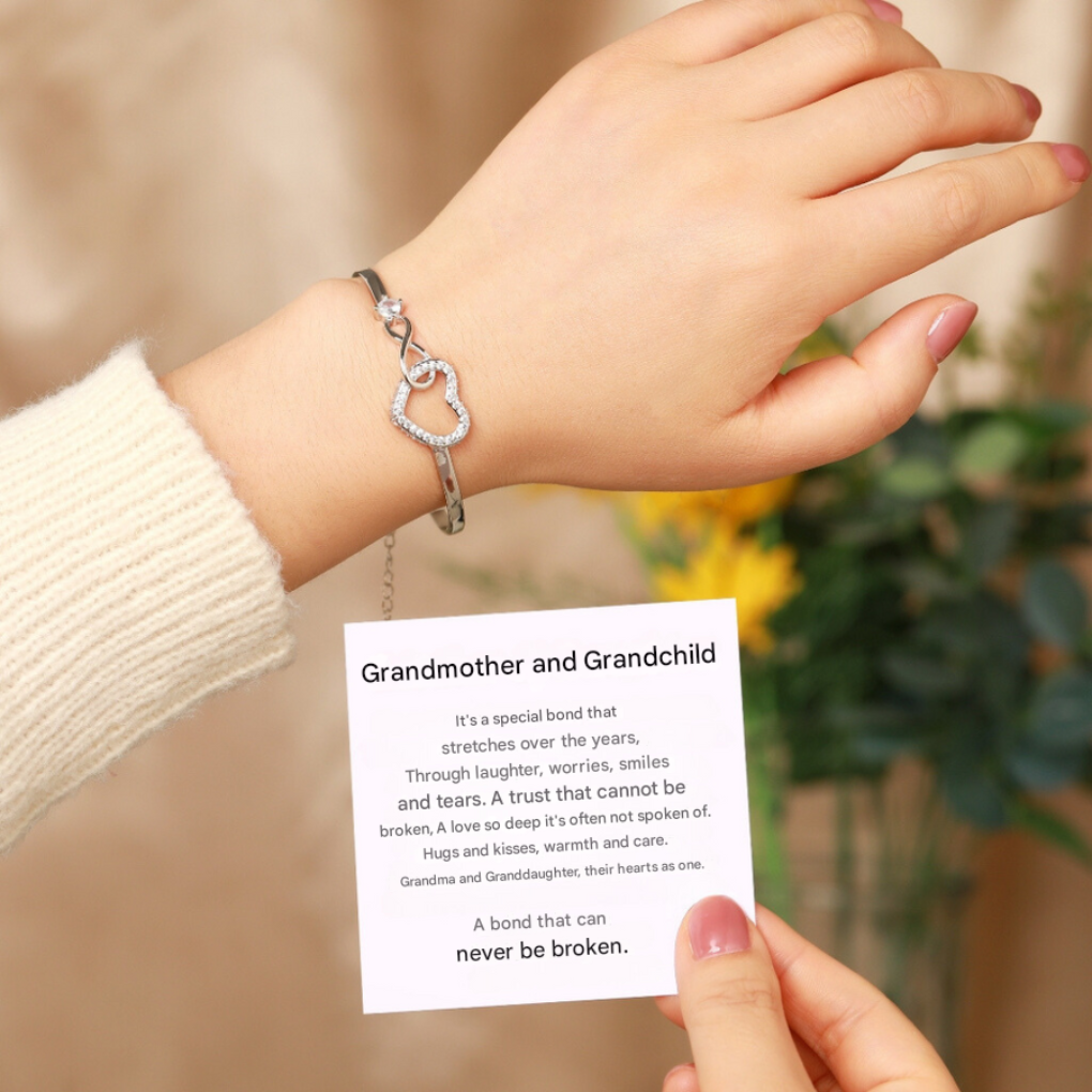 Women’s Sterling Infinity Heart Charm Bracelet
