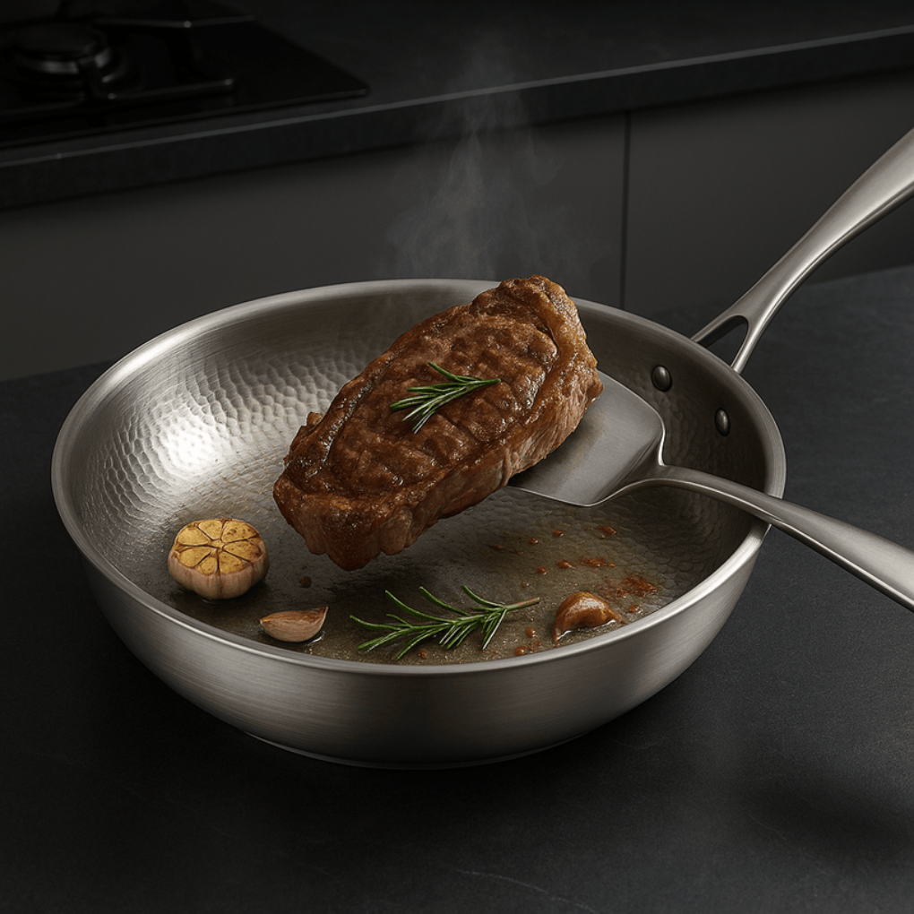 Titanium-Coated Frying Pan once the coating has been verified.