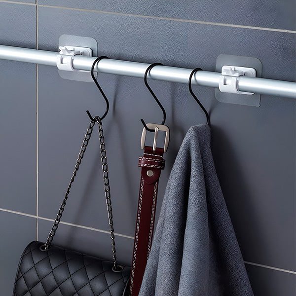 Set of 4 Versatile Storage Hooks for Tidy, Space-Saving Organization