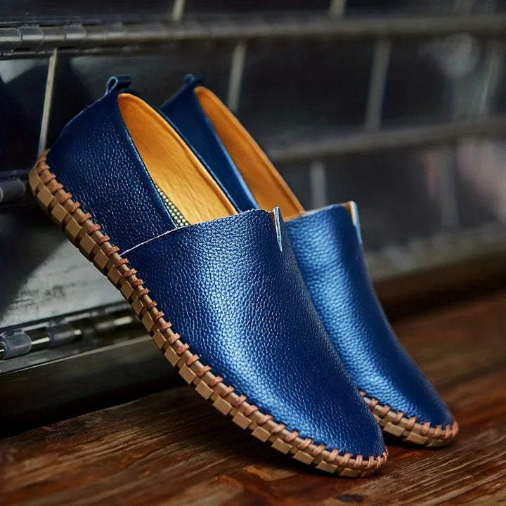 Elegant Loafers – Matte Genuine Leather Slip Ons