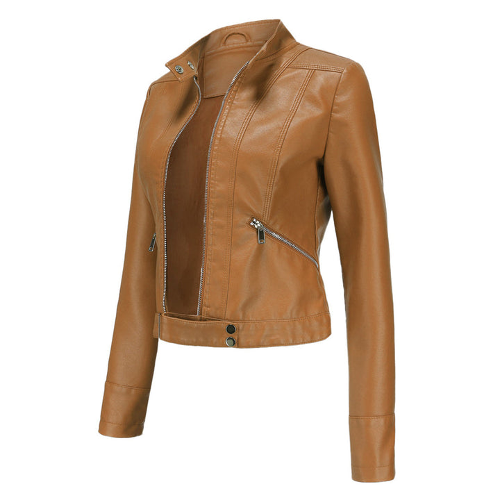 Classic Women's Leather Jacket with Timeless Style