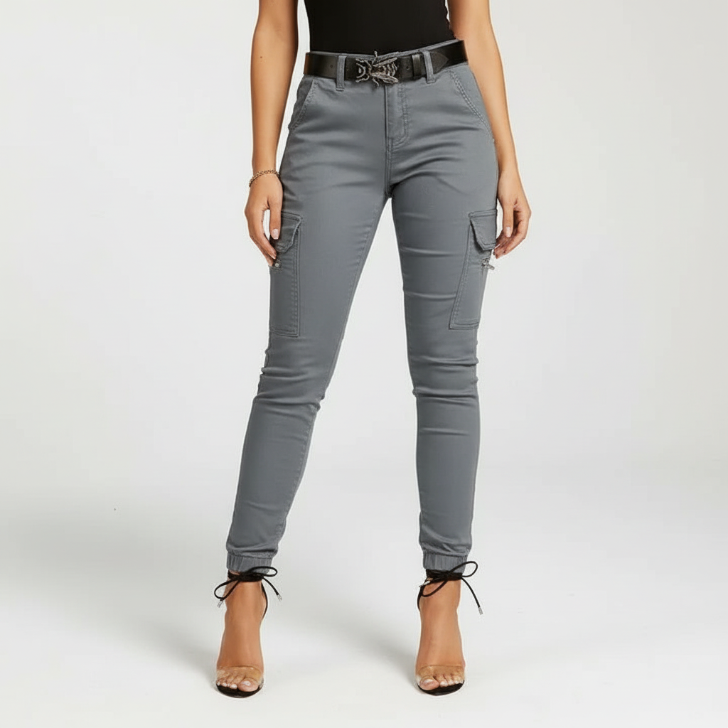 Cargo Jeans with Elasticated Cuffs - Regina