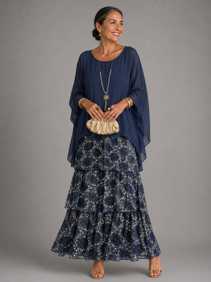 Elegant, flowing maxi dress