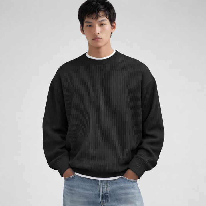 Men’s Turtleneck Sweater - Elegant Plain Colour Knit