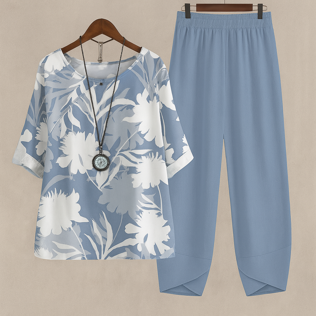 Comfortable Elegant Floral 2 Piece Set