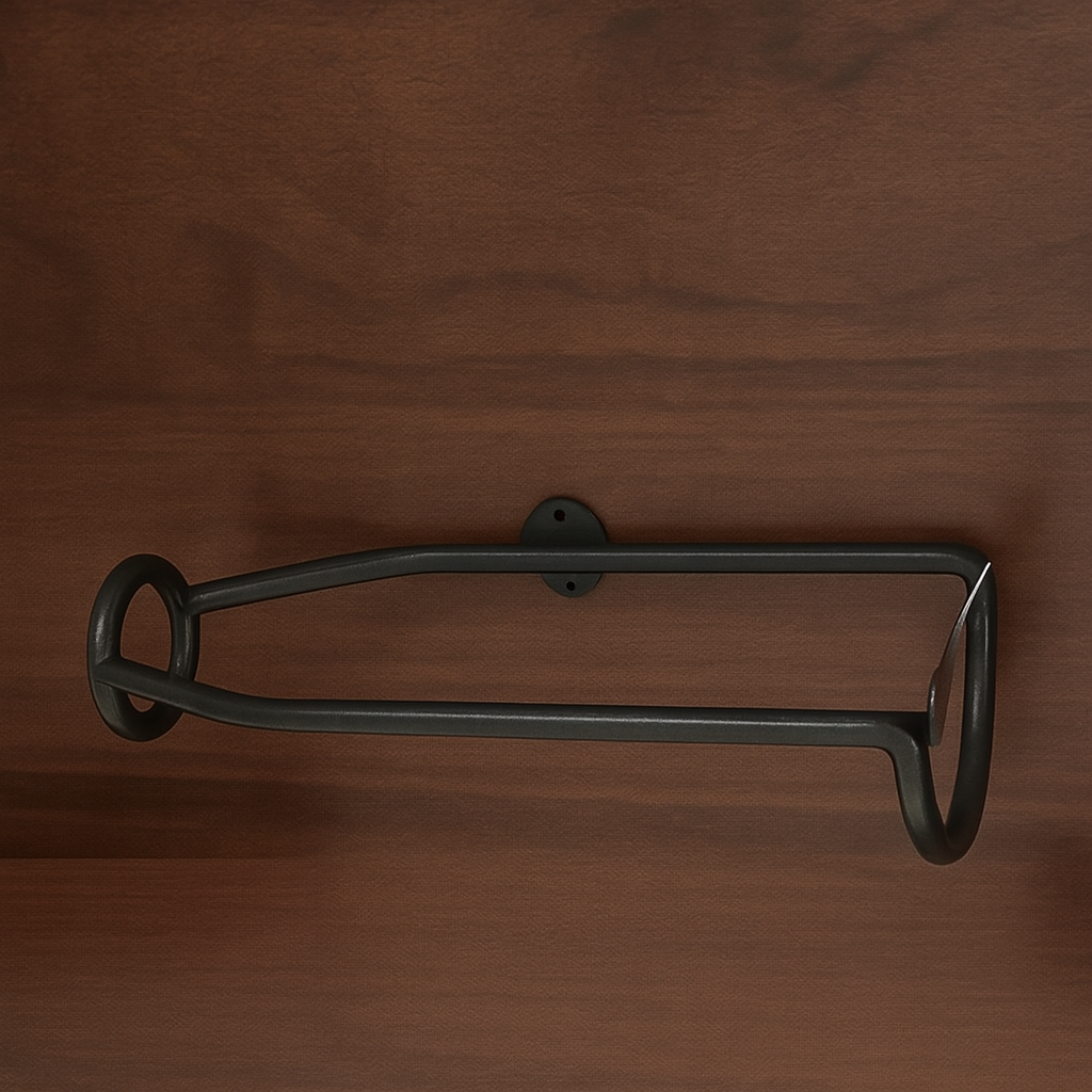Wall-Mounted Iron Wine Rack, Set of 5