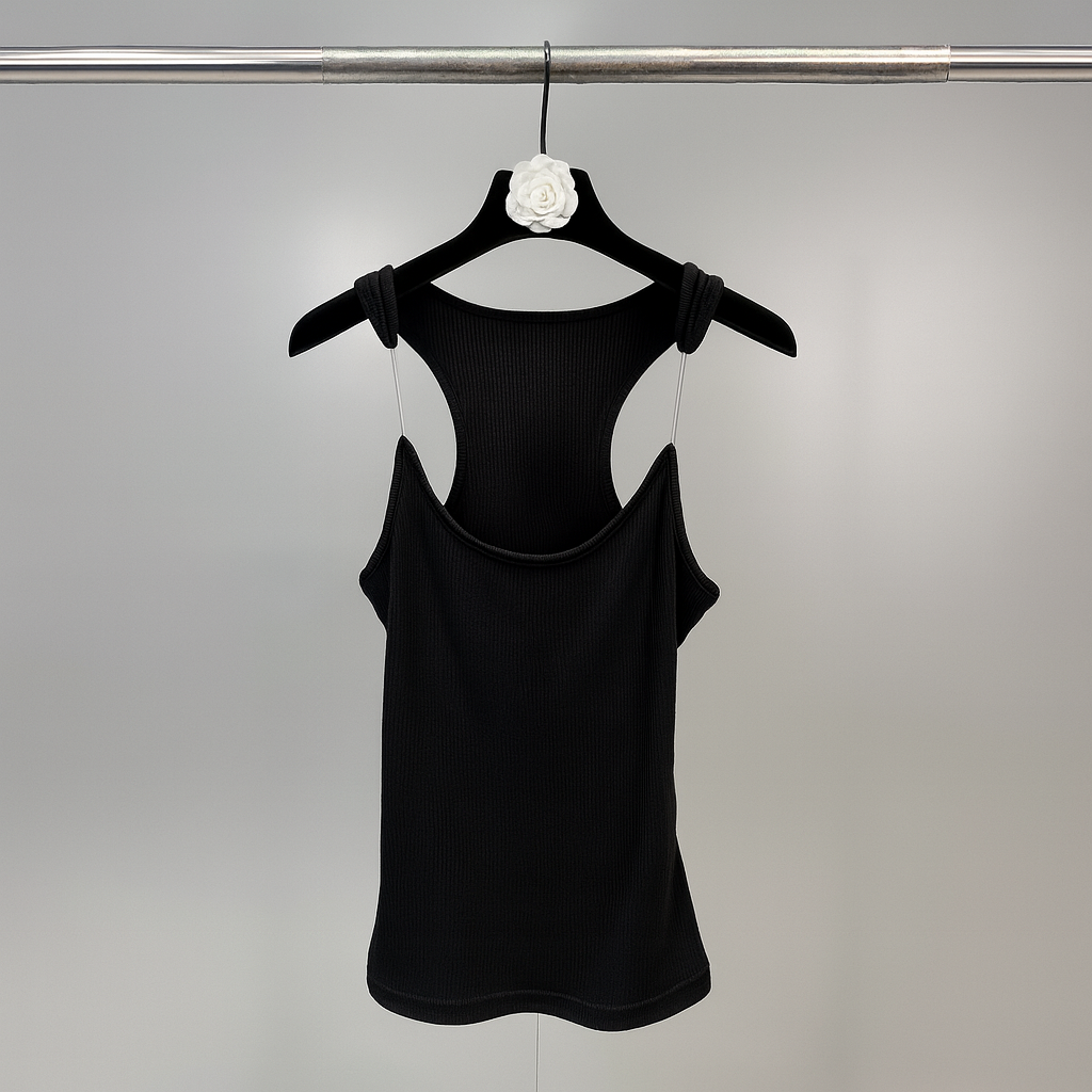 Women’s Invisible Strap Ribbed Tank Top