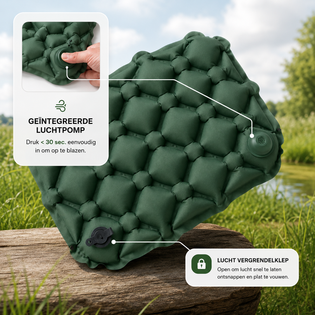 Ultra-compact inflatable seat cushion - Lightweight Portable Travel Seat Pad