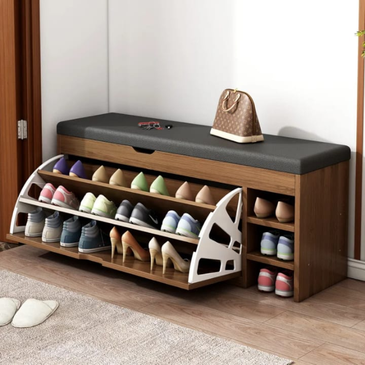 3-in-1 Shoe Cabinet with Bench