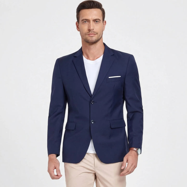 Classic Men's Blazer with Notch Lapels - Laurence
