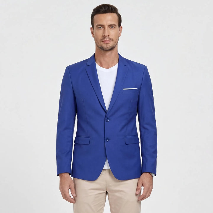 Classic Men's Blazer with Notch Lapels - Laurence