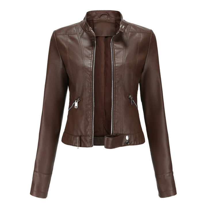 Classic Women's Leather Jacket with Timeless Style