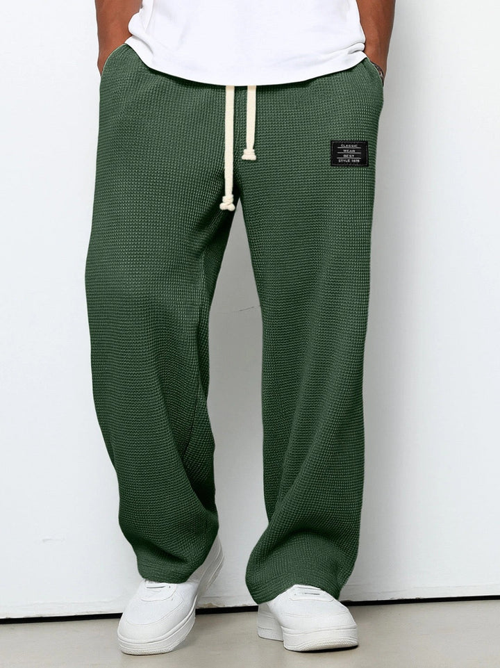 Men's Relaxed Fit Pants with Adjustable Drawstring Waist