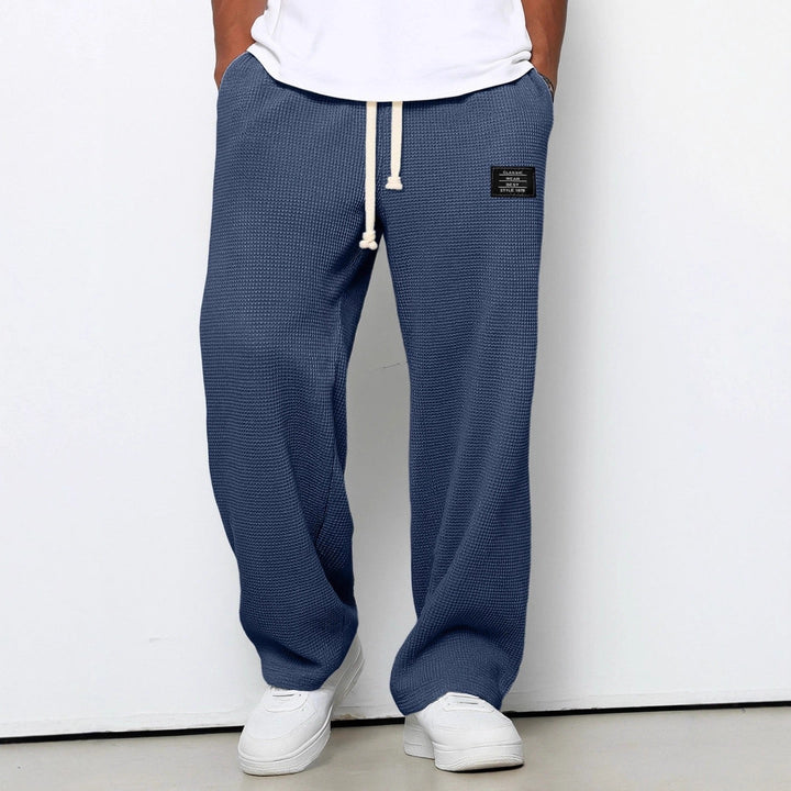 Men's Relaxed Fit Pants with Adjustable Drawstring Waist
