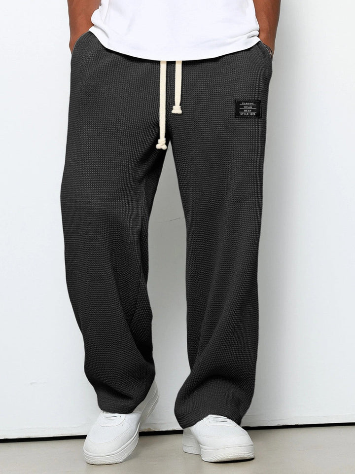Men's Relaxed Fit Pants with Adjustable Drawstring Waist