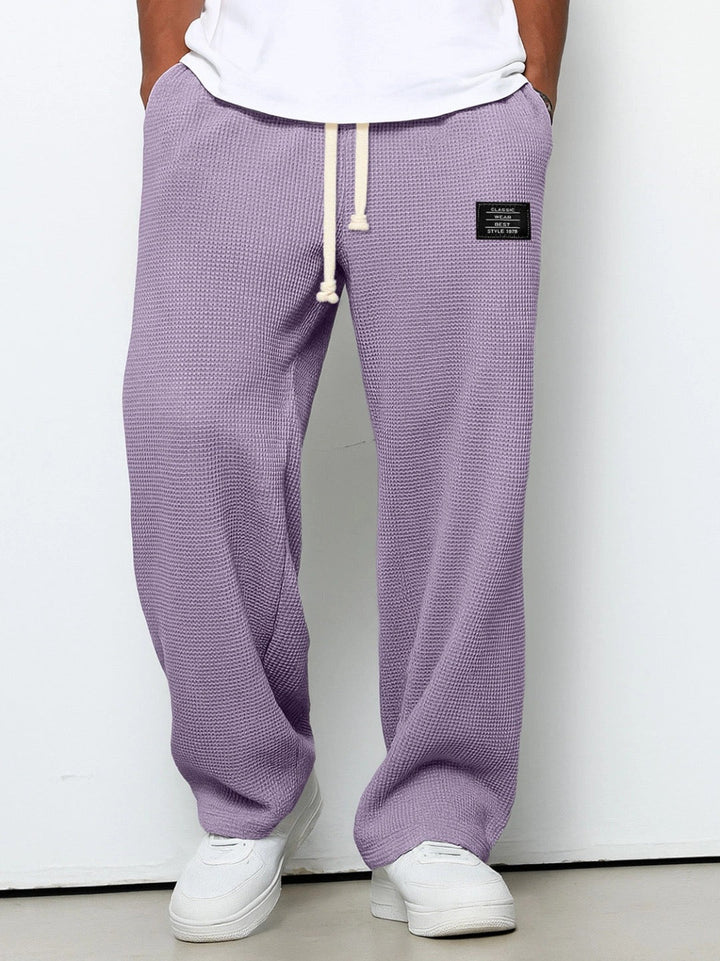 Men's Relaxed Fit Pants with Adjustable Drawstring Waist