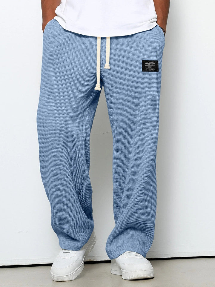 Men's Relaxed Fit Pants with Adjustable Drawstring Waist