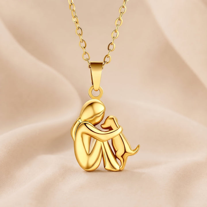 Elegant Pet Silhouette Pendant Necklace with Adjustable Chain