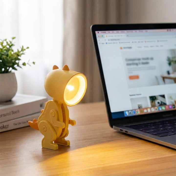 Cute Character Tabletop Lamp - DinoLuma