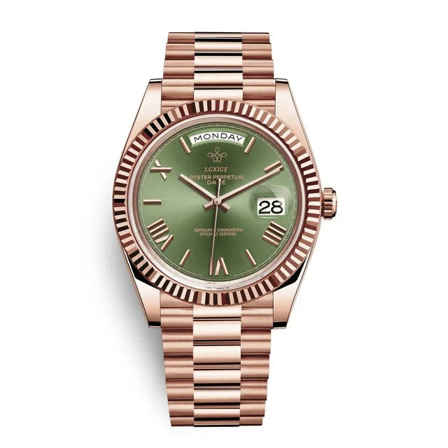 Premium Automatic Movement with Day and Date Function – Solan