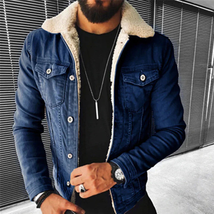 Timeless Denim Jacket with Classic Fit and Urban Cool