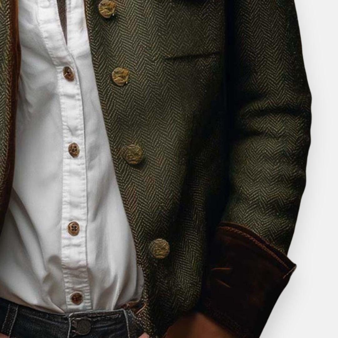 Women's Tailored Coat – With Buttons, Suitable for Spring and Autumn