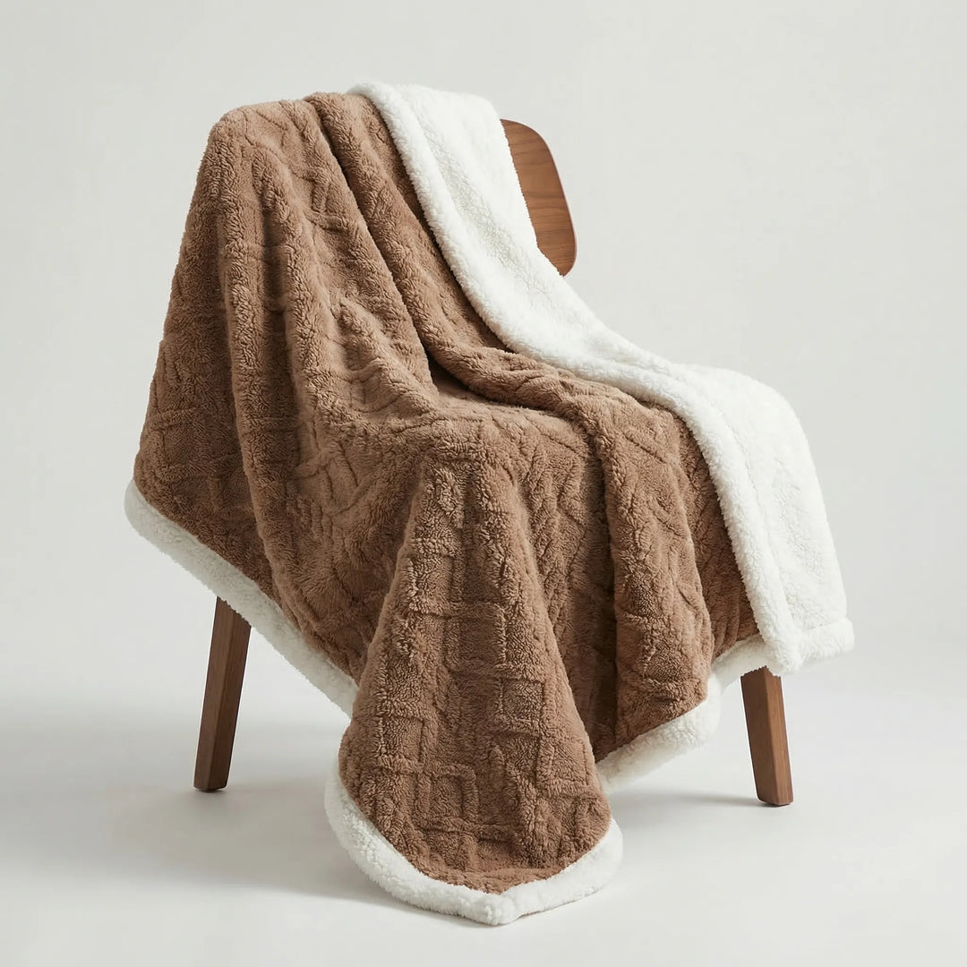 Reversible Textured Winter Blanket – Warmlio