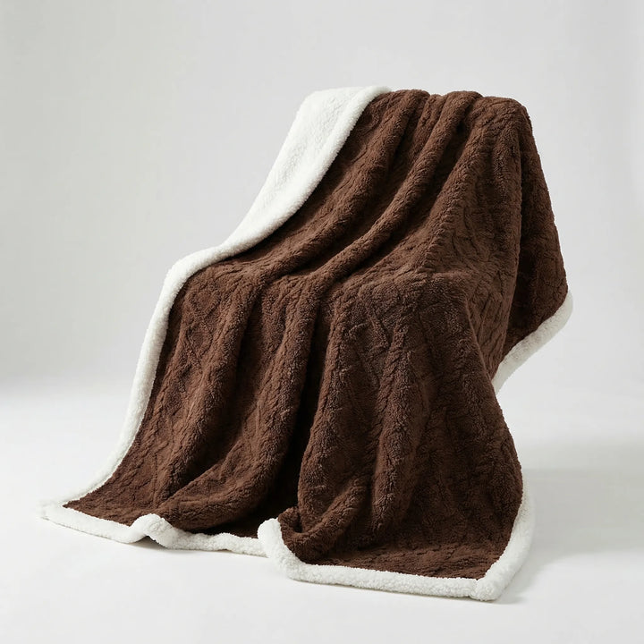 Reversible Textured Winter Blanket – Warmlio