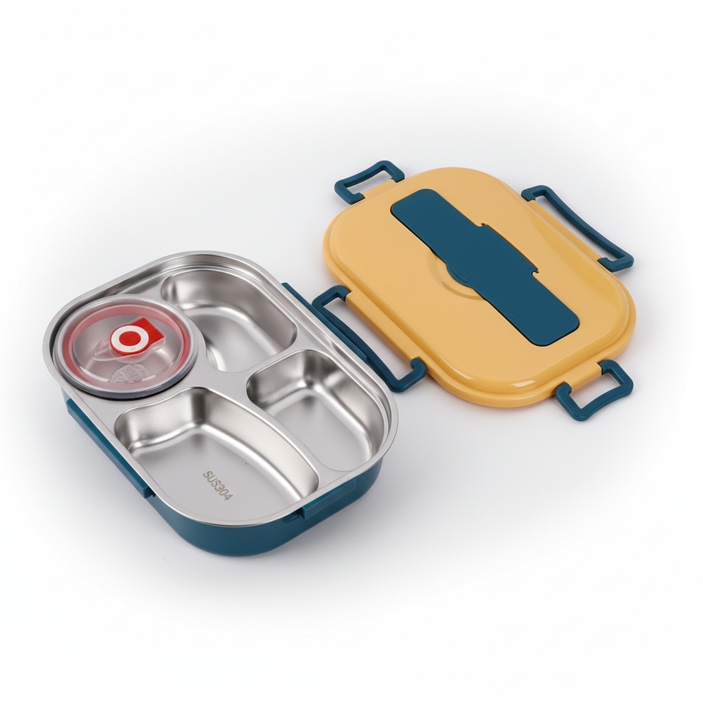 Stainless Steel Bento Lunch Box - HeatNook