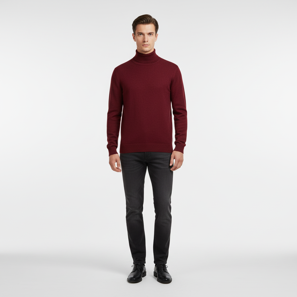 Elegantly Tailored Turtleneck Sweater – Harald