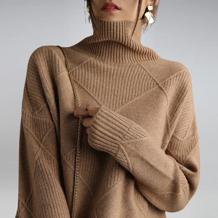 Luxurious Women's Turtleneck Sweater