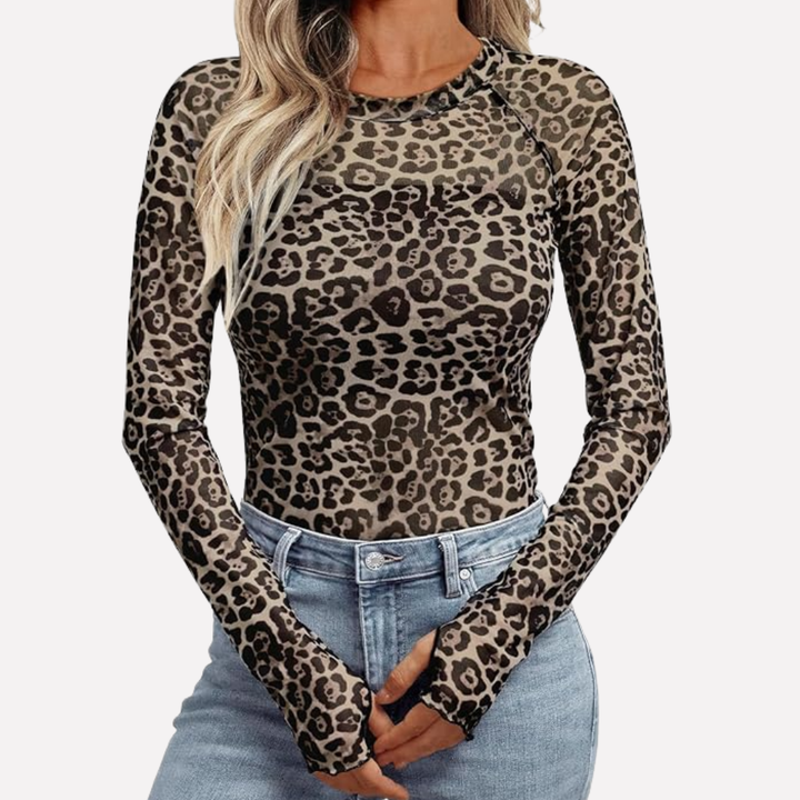 Mesh Sheer Lace Top