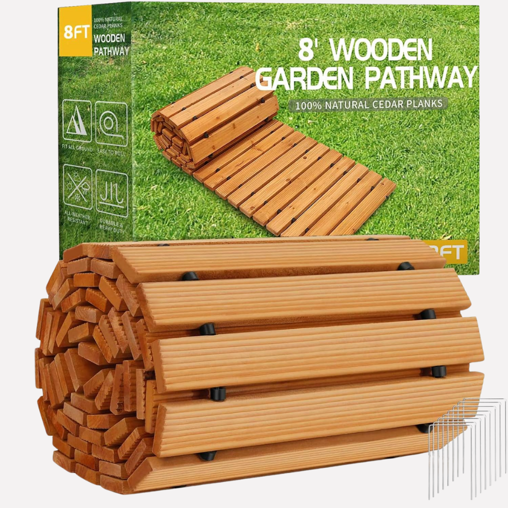 Wooden Roll-Out Garden Pathway