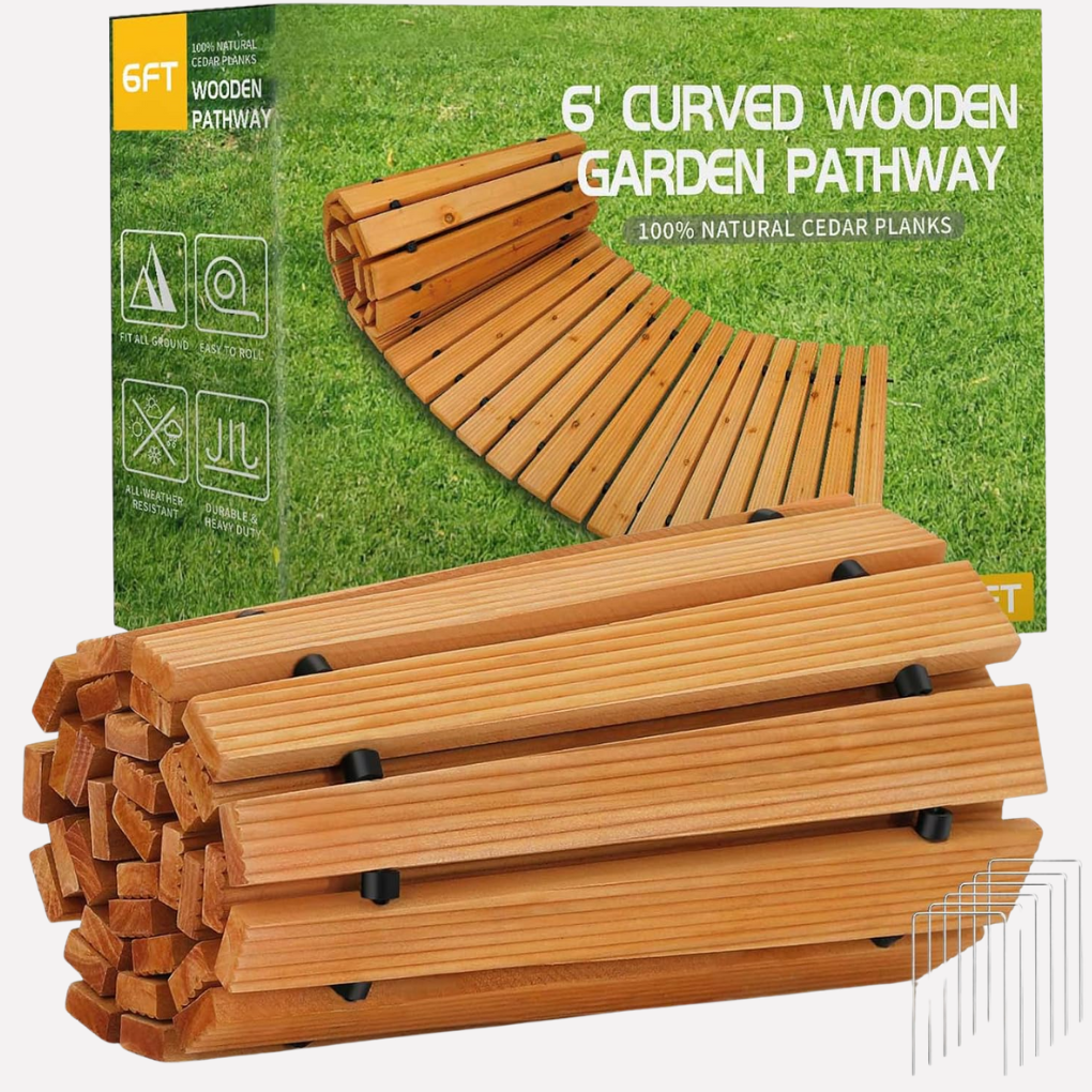 Wooden Roll-Out Garden Pathway