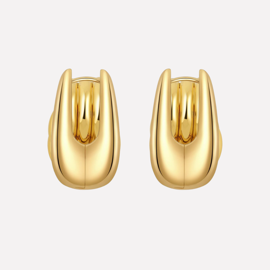 Two-Tone Knot Drop Earrings – Gold and Silver
