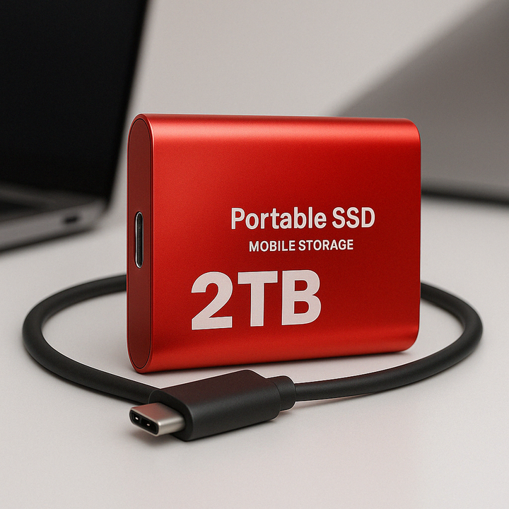 External SSD 2 TB USB-C high-speed portable storage drive