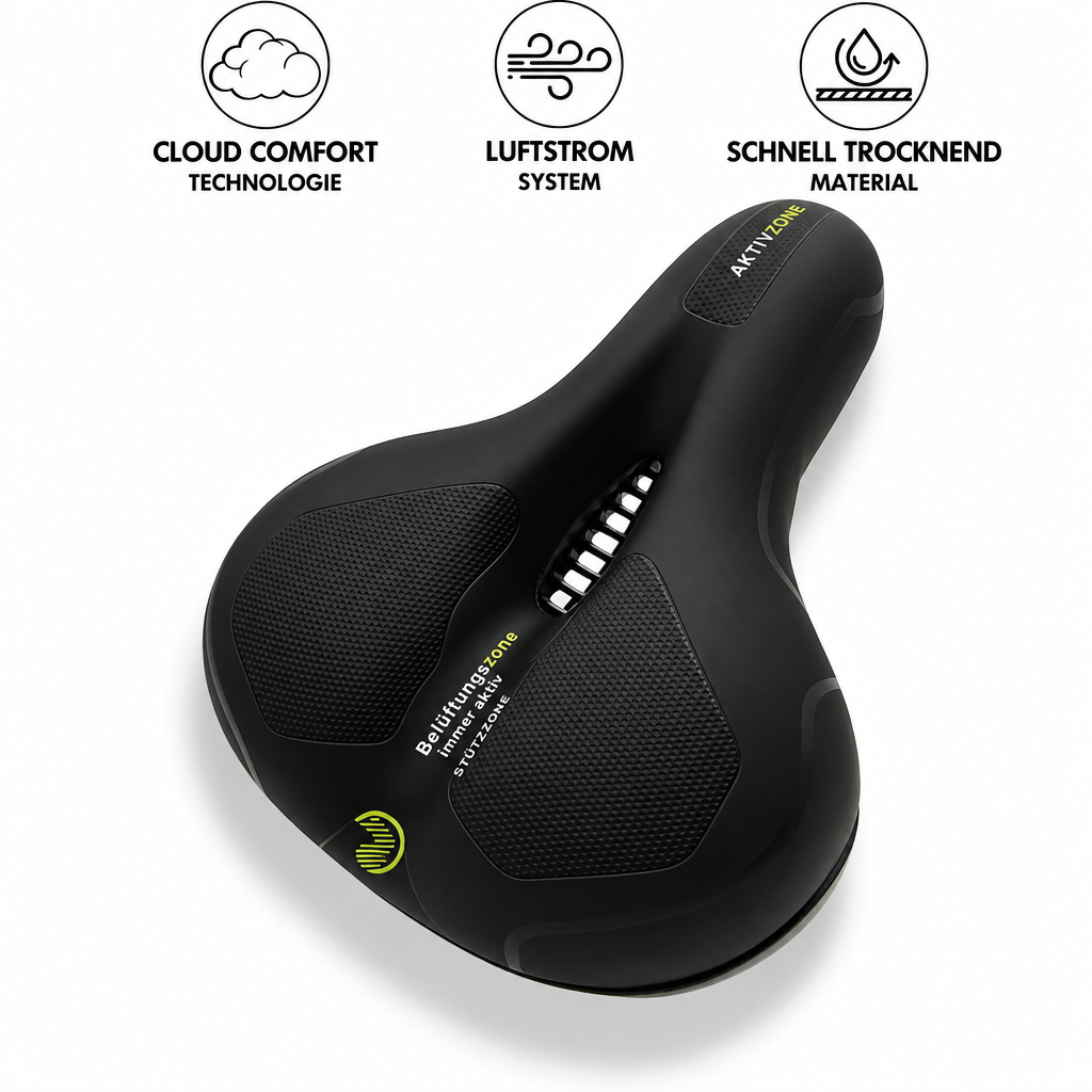 Bike Saddle | Ergonomic Comfort | Shock-Absorbing Design