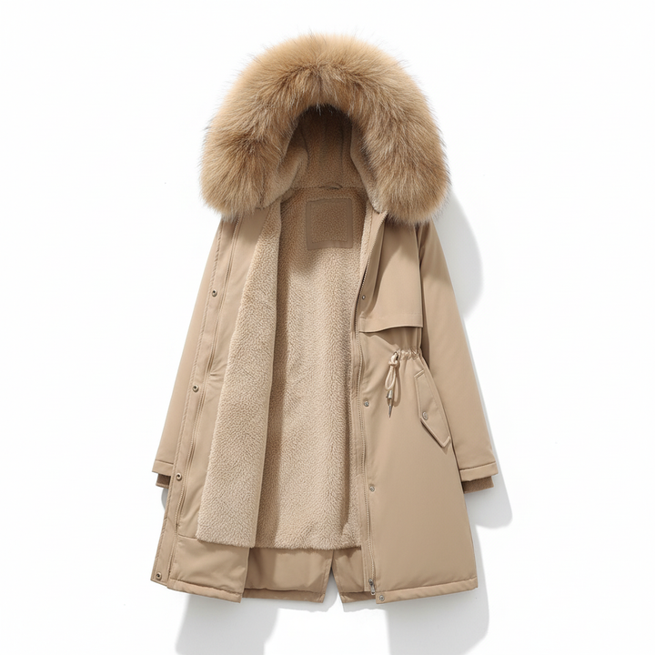 Hooded Fleece Parka - Silvia