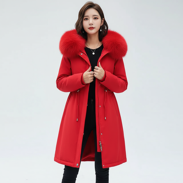 Hooded Fleece Parka - Silvia
