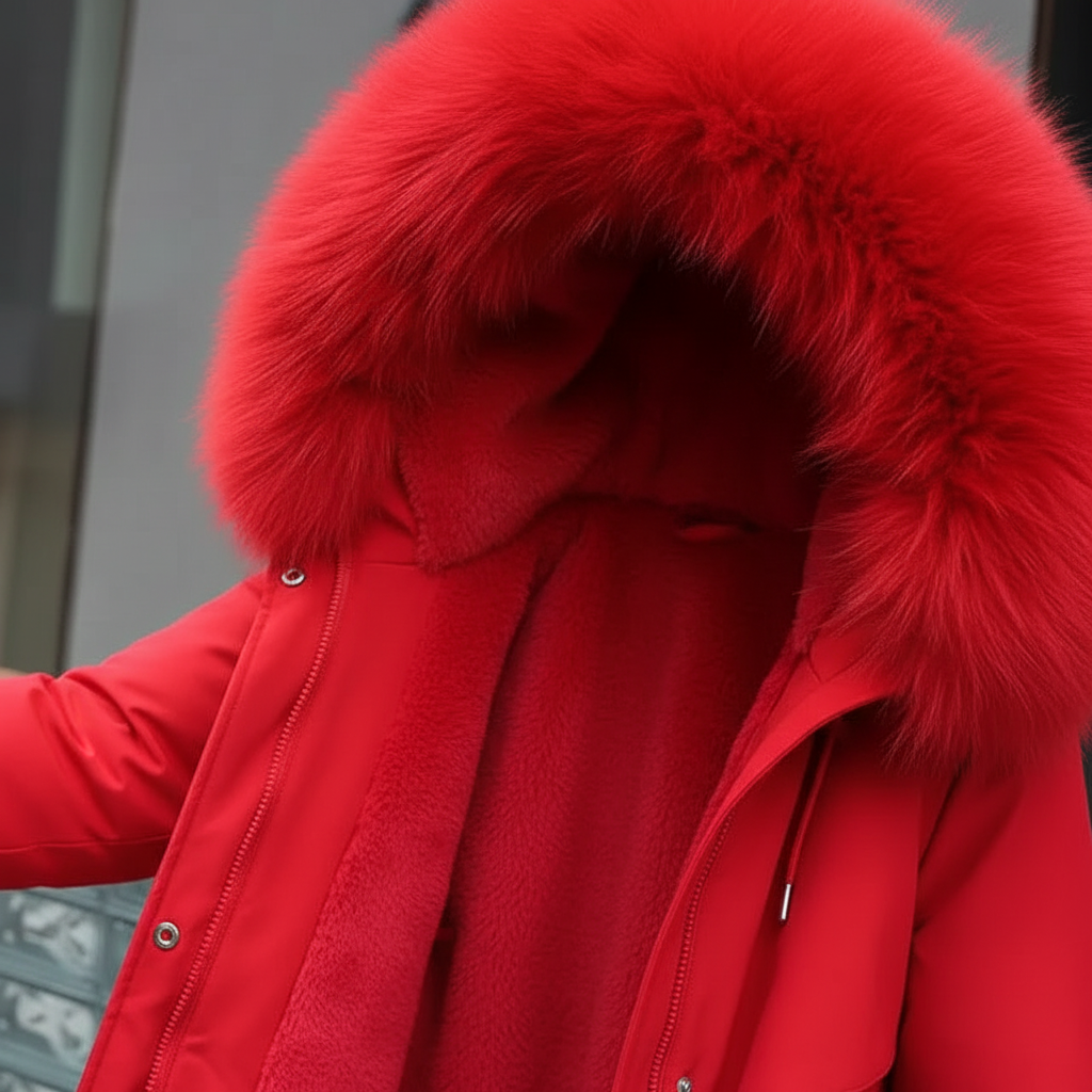Hooded Fleece Parka - Silvia