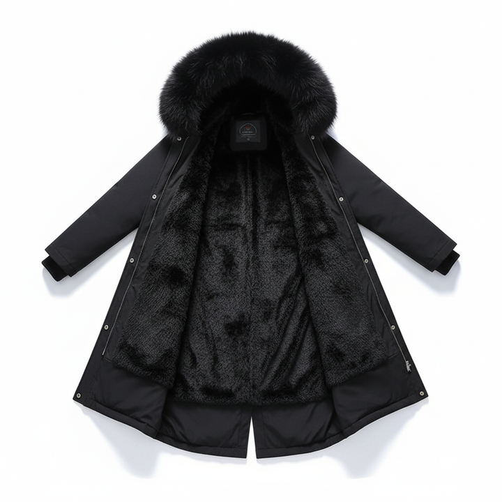 Hooded Fleece Parka - Silvia
