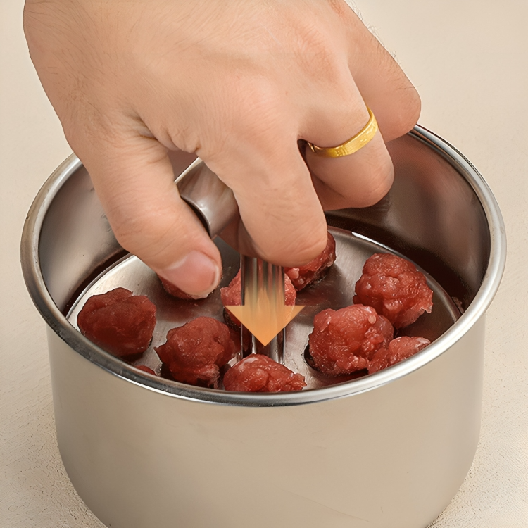 Meatball maker | For equal-sized portions | Stainless steel kitchen tool