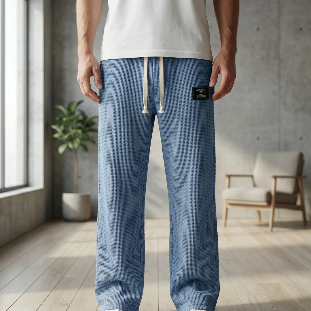 Casual Drawstring-Waist Pants - Caspar