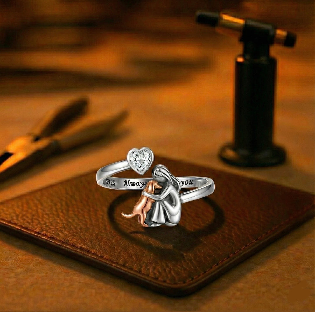 Soft light pink ring with subtle shine