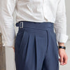 Classic Men's Pants with Buckle - Oliver