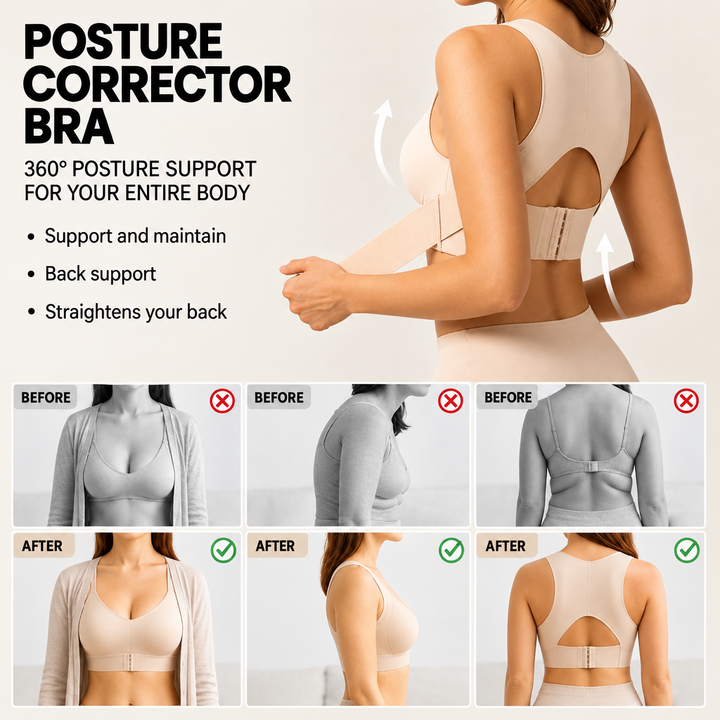 Supportive Posture-Correcting Bra