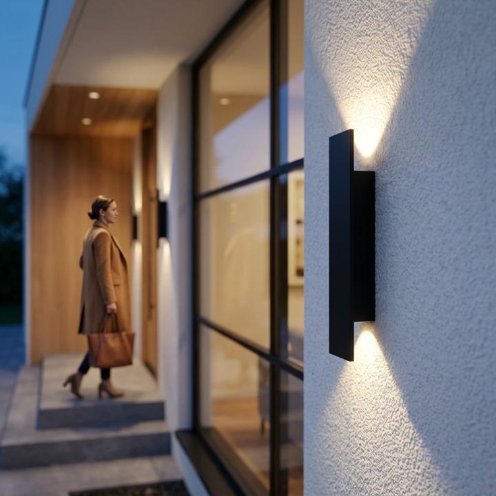 Outdoor LED Wall Light with Up and Down Lighting – Weatherproof, IP65 Rating
