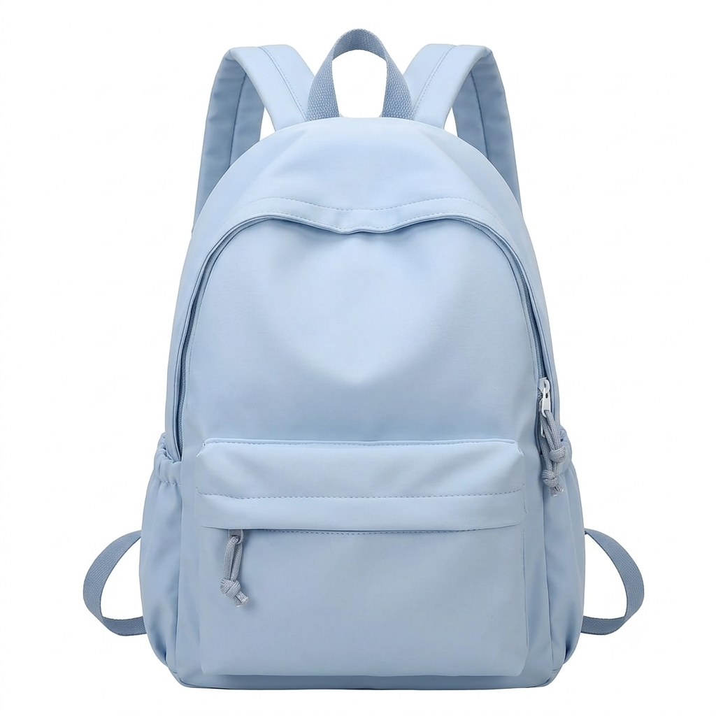 Women's Lightweight Nylon School Backpack in Pastel Colors