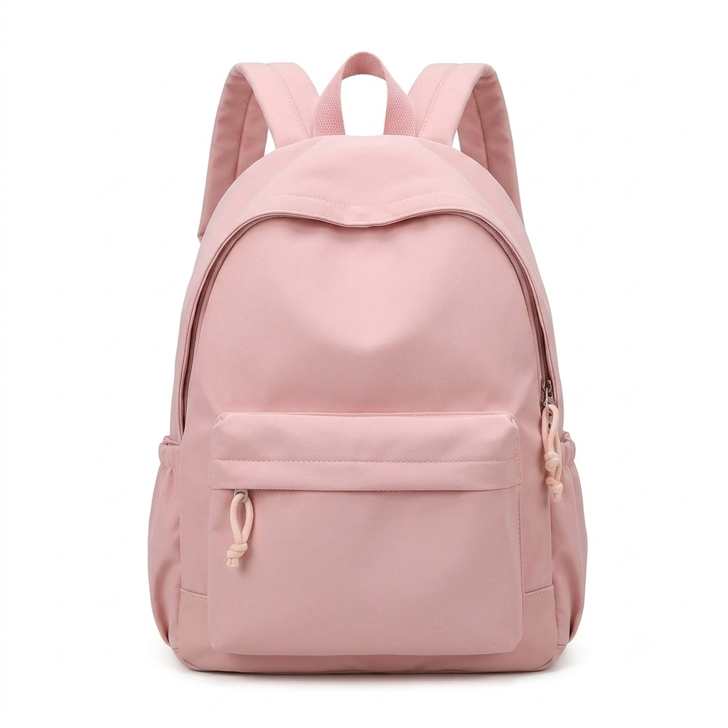 Women's Lightweight Nylon School Backpack in Pastel Colors