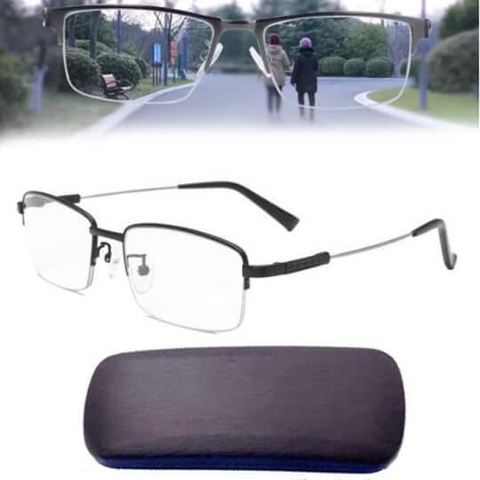 Smart Progressive Reading Glasses with Adaptive Multi-Zone Lenses